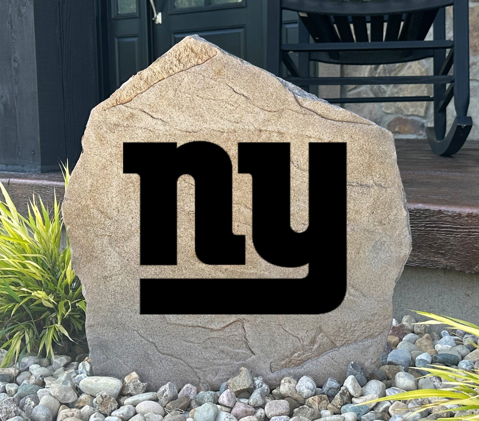 New York Giants Design-A-Stone Landscape Art