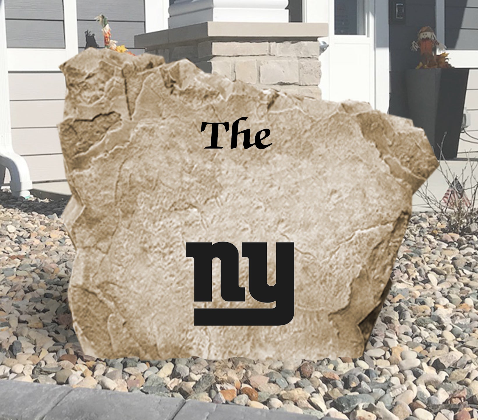 New York Giants Design-A-Stone Landscape Art Family Name