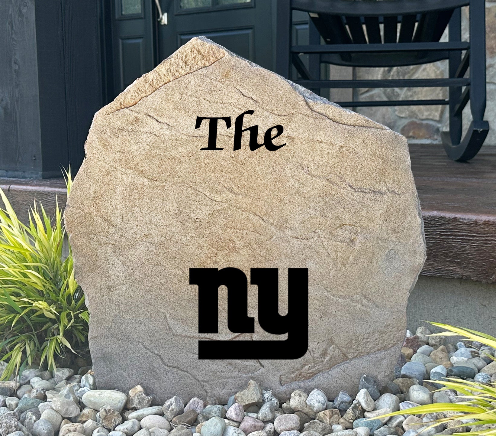New York Giants Design-A-Stone Landscape Art Family Name