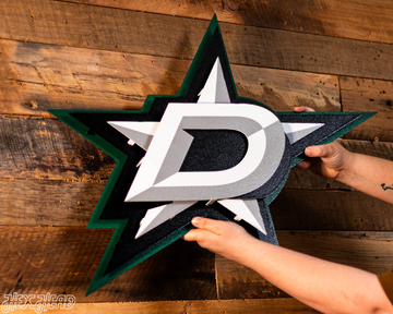 Dallas Stars NHL 3D Vintage Metal Wall Art