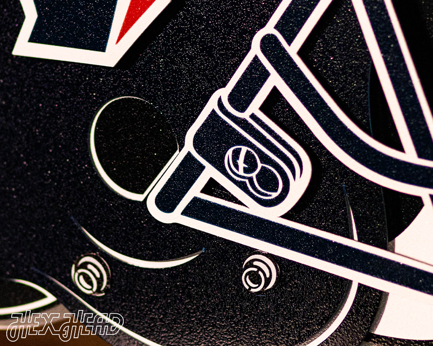 Houston Texans BLITZ Collection - 8 Layer Helmet 3D Vintage Metal Wall Art