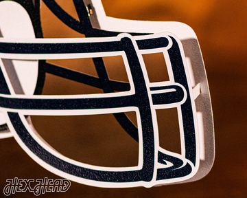 Houston Texans BLITZ Collection - 8 Layer Helmet 3D Vintage Metal Wall Art