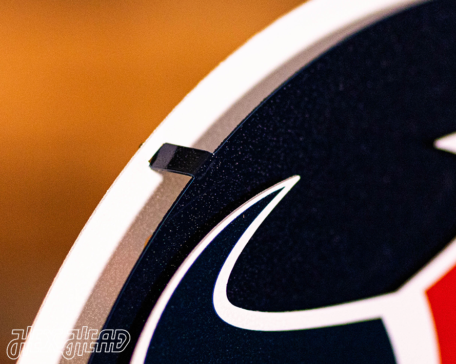 Houston Texans BLITZ Collection - 8 Layer Helmet 3D Vintage Metal Wall Art