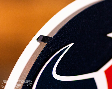 Houston Texans BLITZ Collection - 8 Layer Helmet 3D Vintage Metal Wall Art