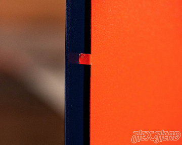 Illinois Fighting Illini Block "I" in ORANGE 3D Vintage Metal Wall Art