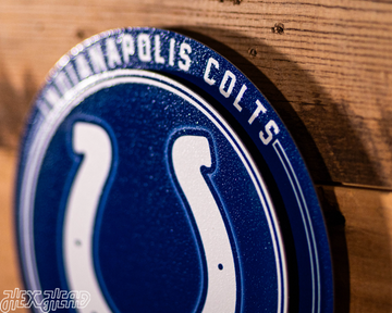 Indianapolis Colts "Double Play" On the Shelf or on the Wall Art