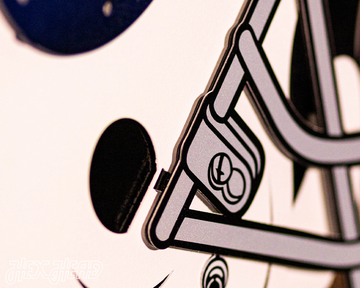 Indianapolis Colts BLITZ Collection - 8 Layer Helmet 3D Vintage Metal Wall Art