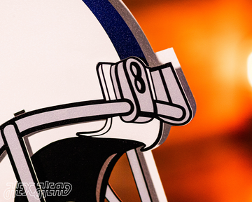 Indianapolis Colts BLITZ Collection - 8 Layer Helmet 3D Vintage Metal Wall Art