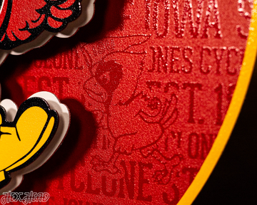 Iowa State Cyclones CRAFT SERIES 3D Embossed Metal Wall Art