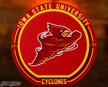 Iowa State Cyclones "Double Play" On the Shelf or on the Wall Art