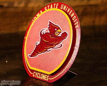 Iowa State Cyclones "Double Play" On the Shelf or on the Wall Art