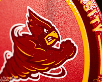 Iowa State Cyclones "Double Play" On the Shelf or on the Wall Art