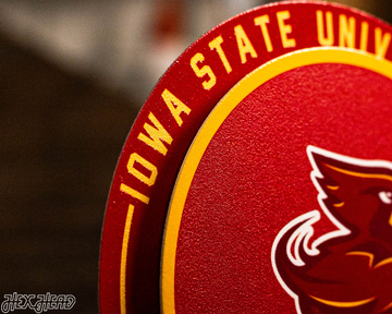 Iowa State Cyclones "Double Play" On the Shelf or on the Wall Art