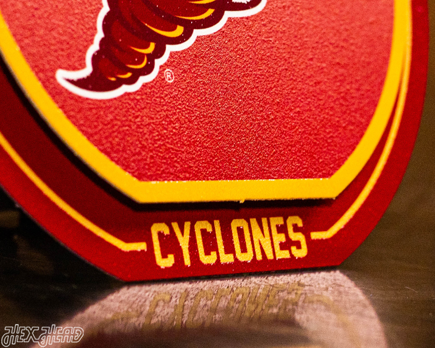 Iowa State Cyclones "Double Play" On the Shelf or on the Wall Art
