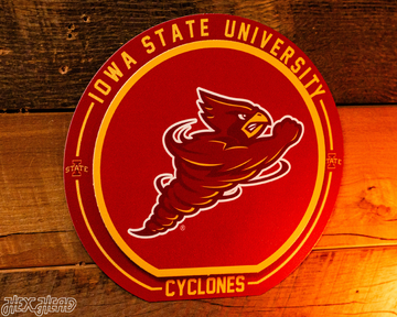 Iowa State Cyclones "Double Play" On the Shelf or on the Wall Art