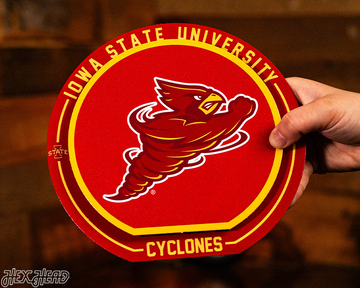 Iowa State Cyclones "Double Play" On the Shelf or on the Wall Art