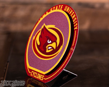 Iowa State Cyclones "Double Play" On the Shelf or on the Wall Art