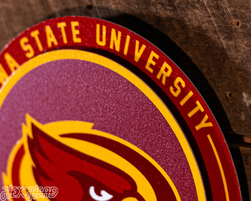 Iowa State Cyclones "Double Play" On the Shelf or on the Wall Art