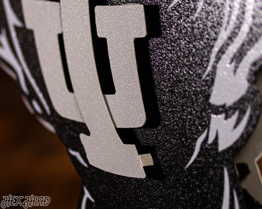 MONOCHROME - Indiana Hoosiers "1960's BISON" 3D Vintage Metal Wall Art