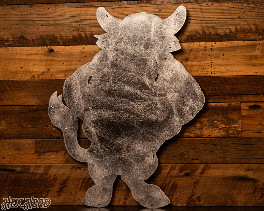 MONOCHROME - Indiana Hoosiers "1960's BISON" 3D Vintage Metal Wall Art