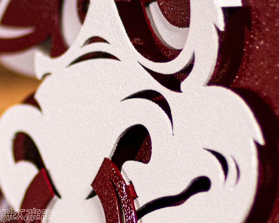 Indiana Hoosiers "1960's BISON" 3D Vintage Metal Wall Art