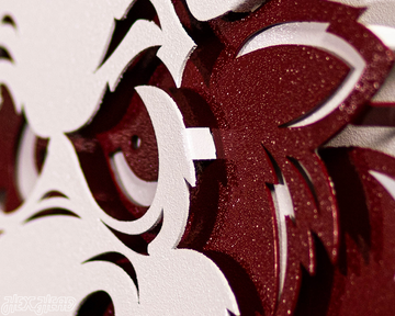 Indiana Hoosiers "1960's BISON" 3D Vintage Metal Wall Art