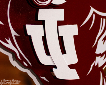 Indiana Hoosiers "1960's BISON" 3D Vintage Metal Wall Art