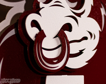 Indiana Hoosiers "1960's BISON" 3D Vintage Metal Wall Art