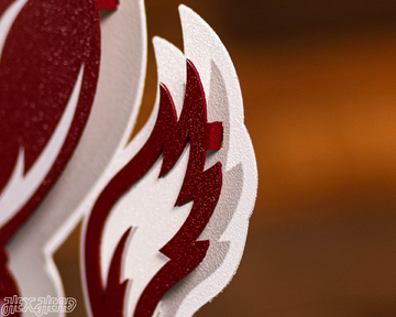 Indiana Hoosiers "1960's BISON" 3D Vintage Metal Wall Art