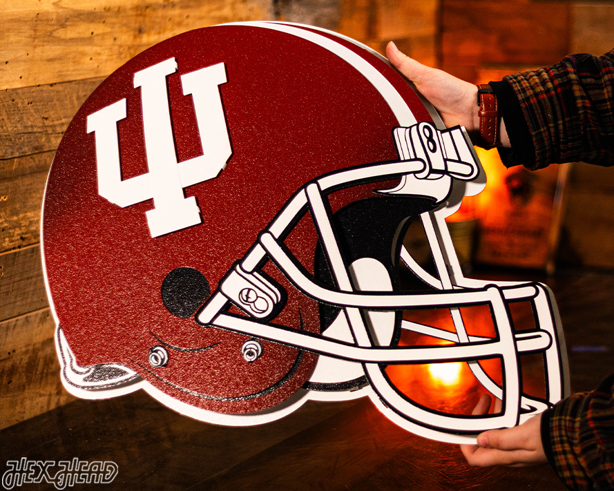 Indiana Hoosiers BLITZ COLLECTION - 8 LAYER 3D Metal Wall Art