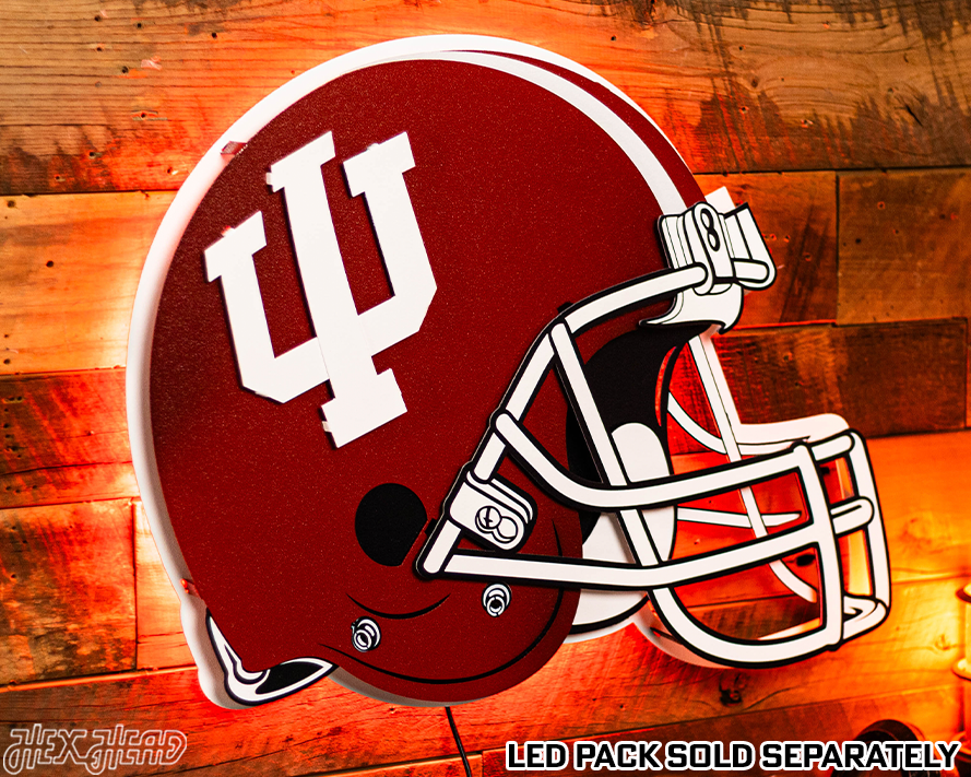 Indiana Hoosiers BLITZ COLLECTION - 8 LAYER 3D Metal Wall Art