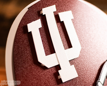 Indiana Hoosiers BLITZ COLLECTION - 8 LAYER 3D Metal Wall Art