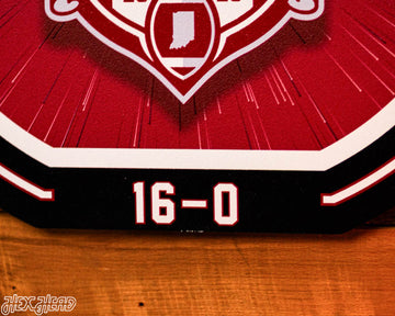 Varsity Collection - Indiana Hoosiers "UNDEFEATED" 2025 National Champions Single Layer Metal Wall Art