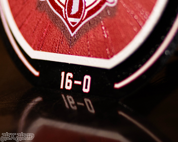 Indiana Hoosiers Official 2025 National Champions "Double Play" On the Shelf or on the Wall Art