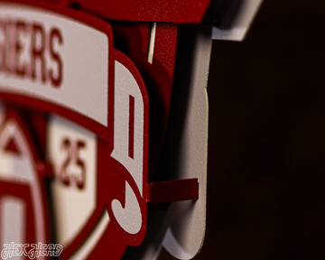 Indiana Hoosiers Official 2025 National Champions 3D Metal Wall Art