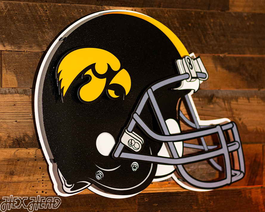 Iowa Hawkeyes BLITZ COLLECTION - 8 LAYER 3D Metal Wall Art