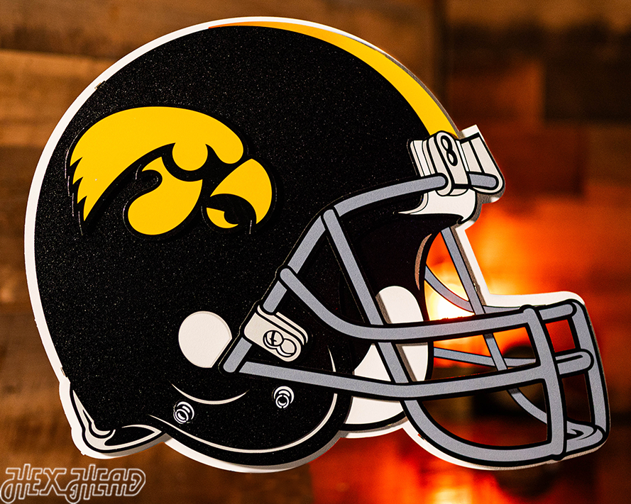 Iowa Hawkeyes BLITZ COLLECTION - 8 LAYER 3D Metal Wall Art