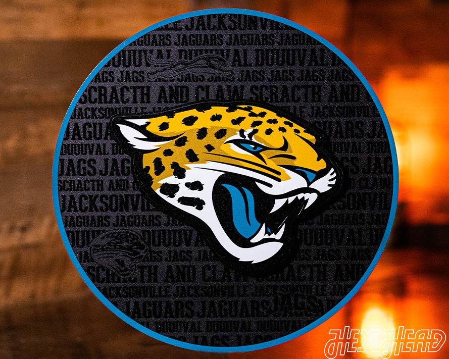 CRAFT SERIES - Jacksonville Jaguars 3D Vintage Metal Wall Art