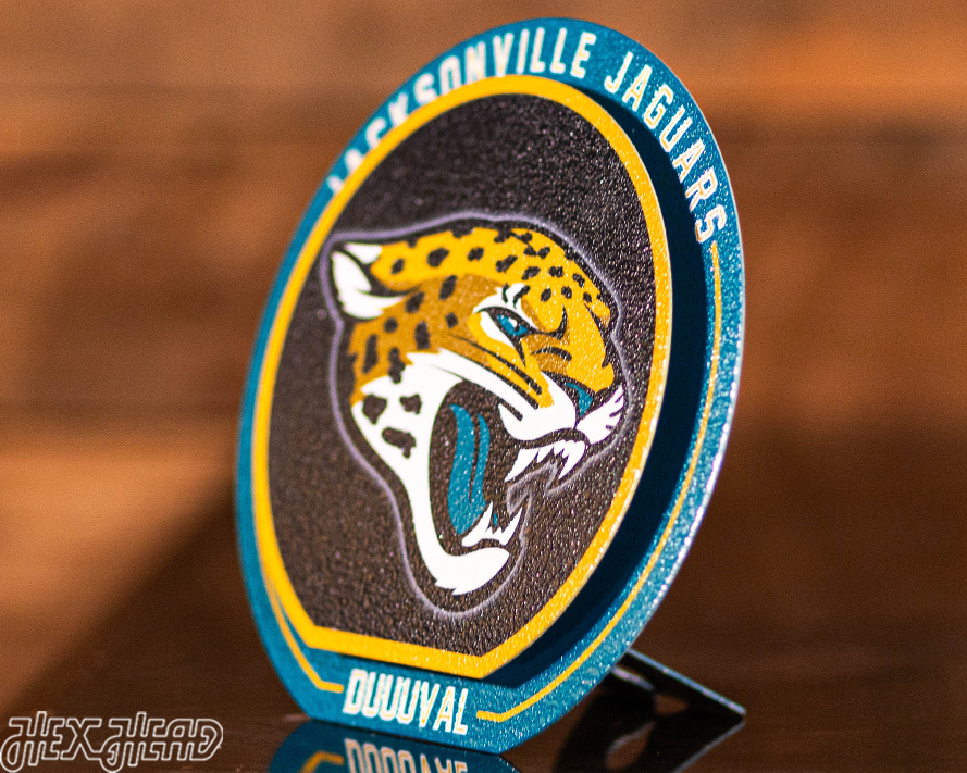 Jacksonville Jaguars "Double Play" On the Shelf or on the Wall Art