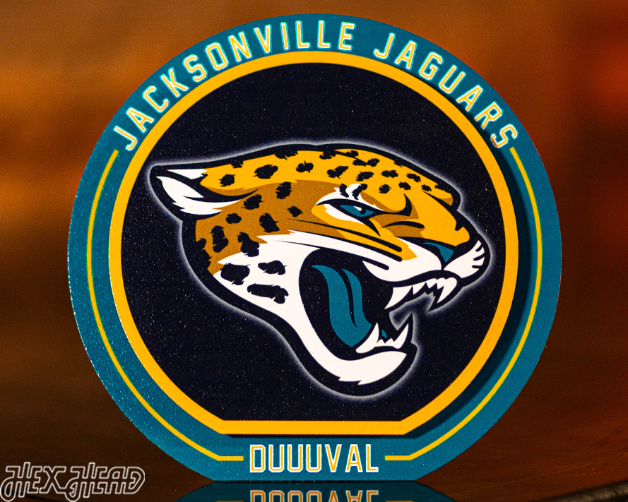 Jacksonville Jaguars "Double Play" On the Shelf or on the Wall Art