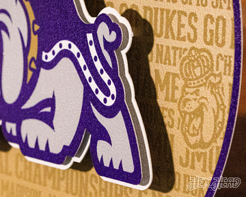 JMU Dukes CRAFT SERIES 3D Embossed Metal Wall Art