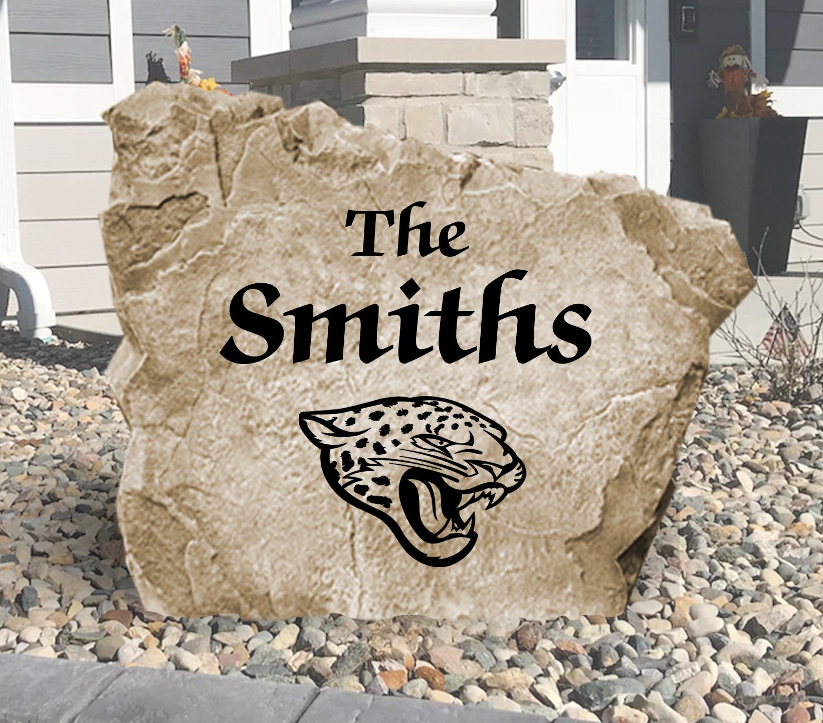 Jacksonville Jaguars Design-A-Stone Landscape Art Family Name