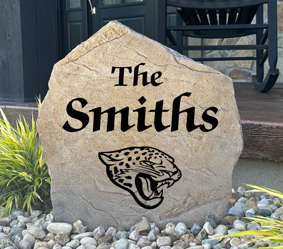 Jacksonville Jaguars Design-A-Stone Landscape Art Family Name