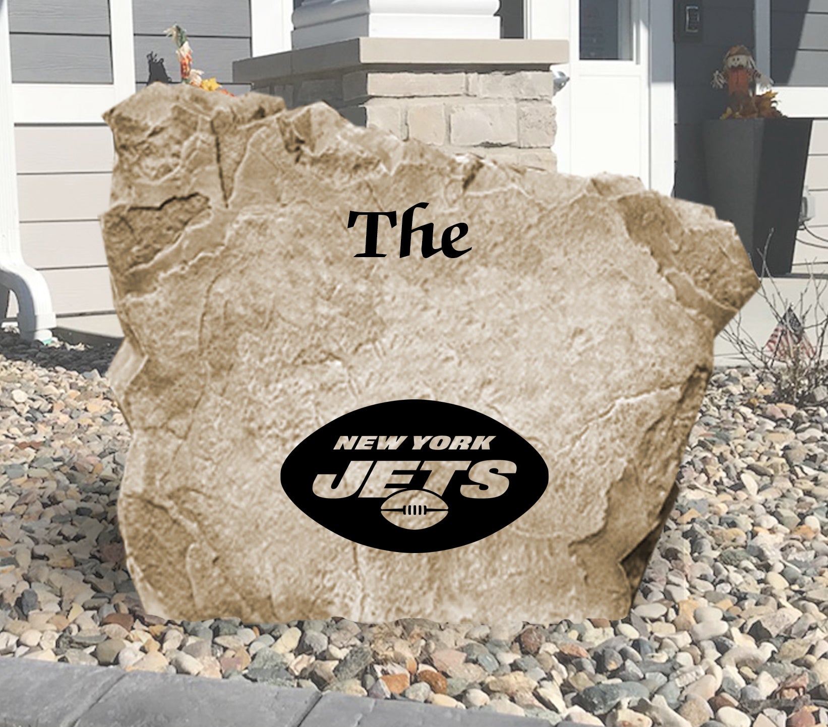 New York Jets Design-A-Stone Landscape Art Family Name