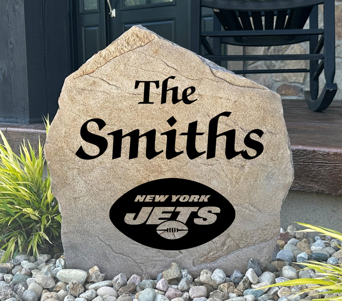 New York Jets Design-A-Stone Landscape Art Family Name