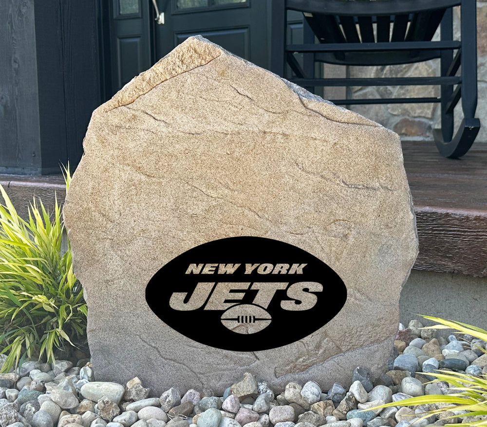 New York Jets Design-A-Stone Landscape Art Address Stone