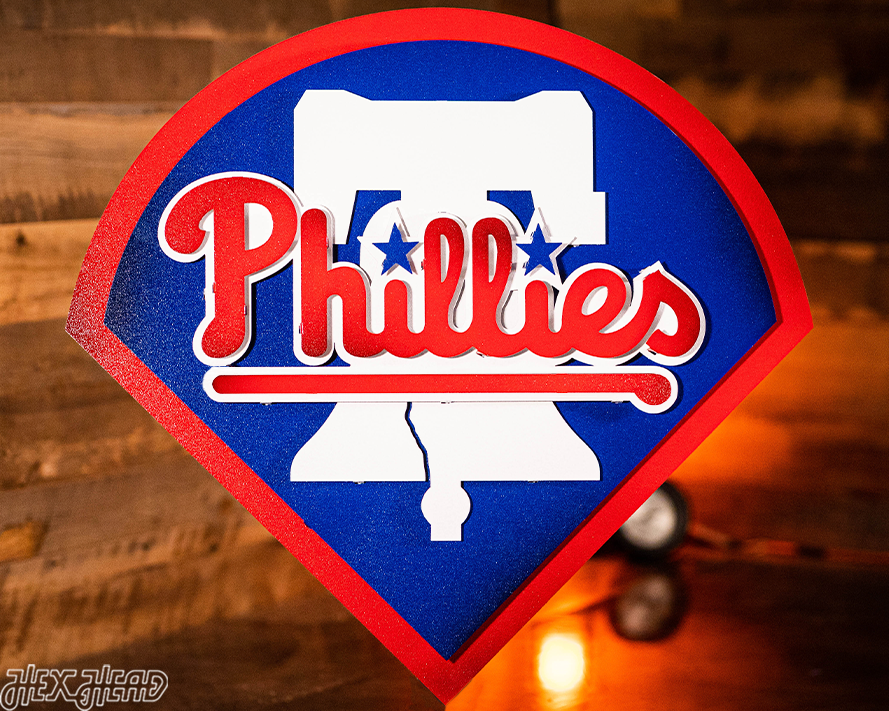 Philadelphia Phillies Crest 3D Metal Wall Art