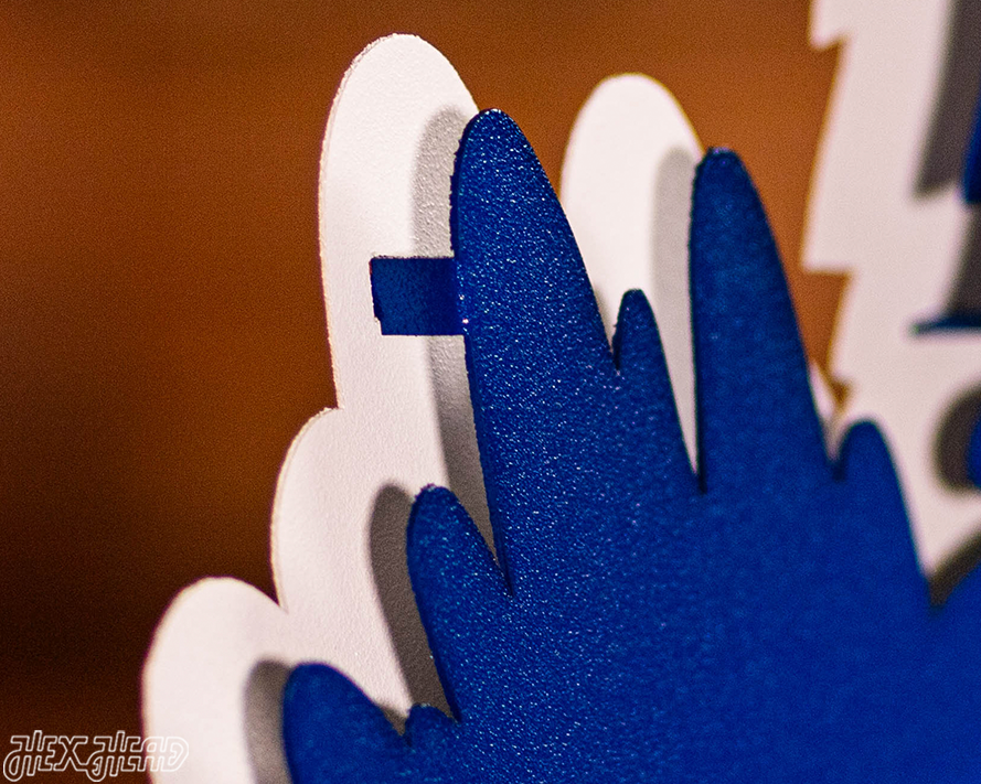 Kansas Jayhawks "BIG JAY MASCOT" 3D Vintage Metal Wall Art