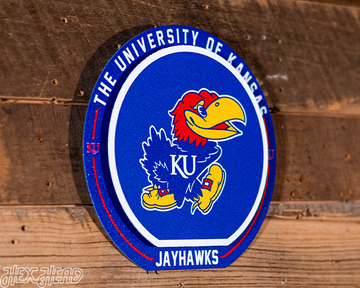 Kansas Jayhawks "Double Play" On the Shelf or on the Wall Art