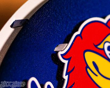 Kansas Jayhawks BLITZ COLLECTION - 8 LAYER 3D METAL Wall Art